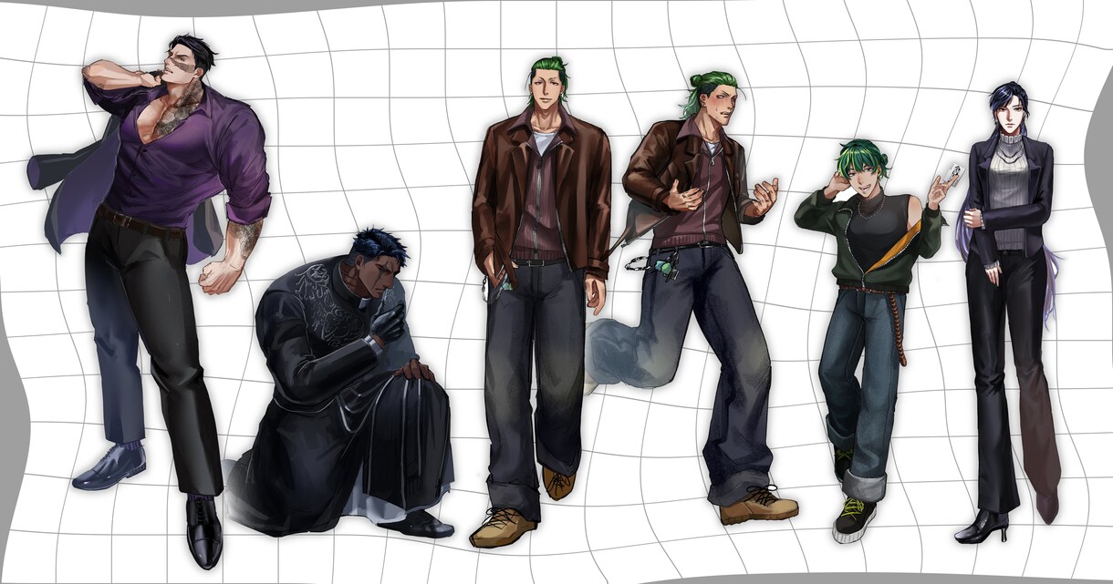 TRPG・ゲーム等に使える立ち絵を作成致します 厚塗りの等身高めのイラストが得意です！ イメージ2