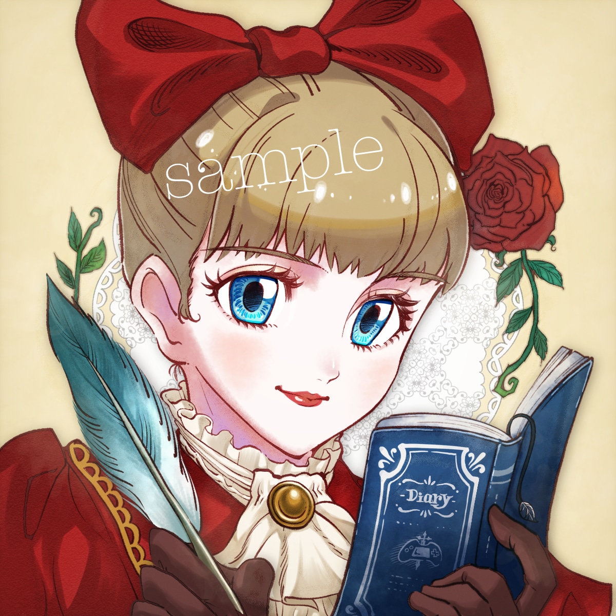 レトロなアニメ絵本風♪アイコンイラストお描きします あなたの唯一無二の個性を引き立てます。 イメージ3