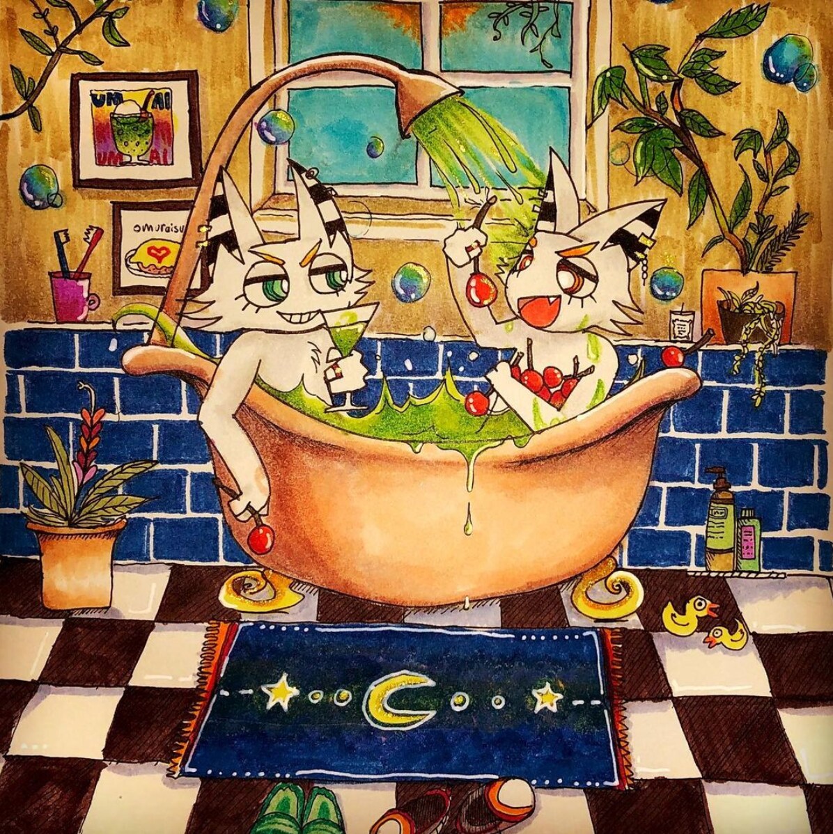 おしゃれで個性的なイラスト描きます 商用利用OK！挿絵、表紙、WEB、ポスターなどに！ イメージ3
