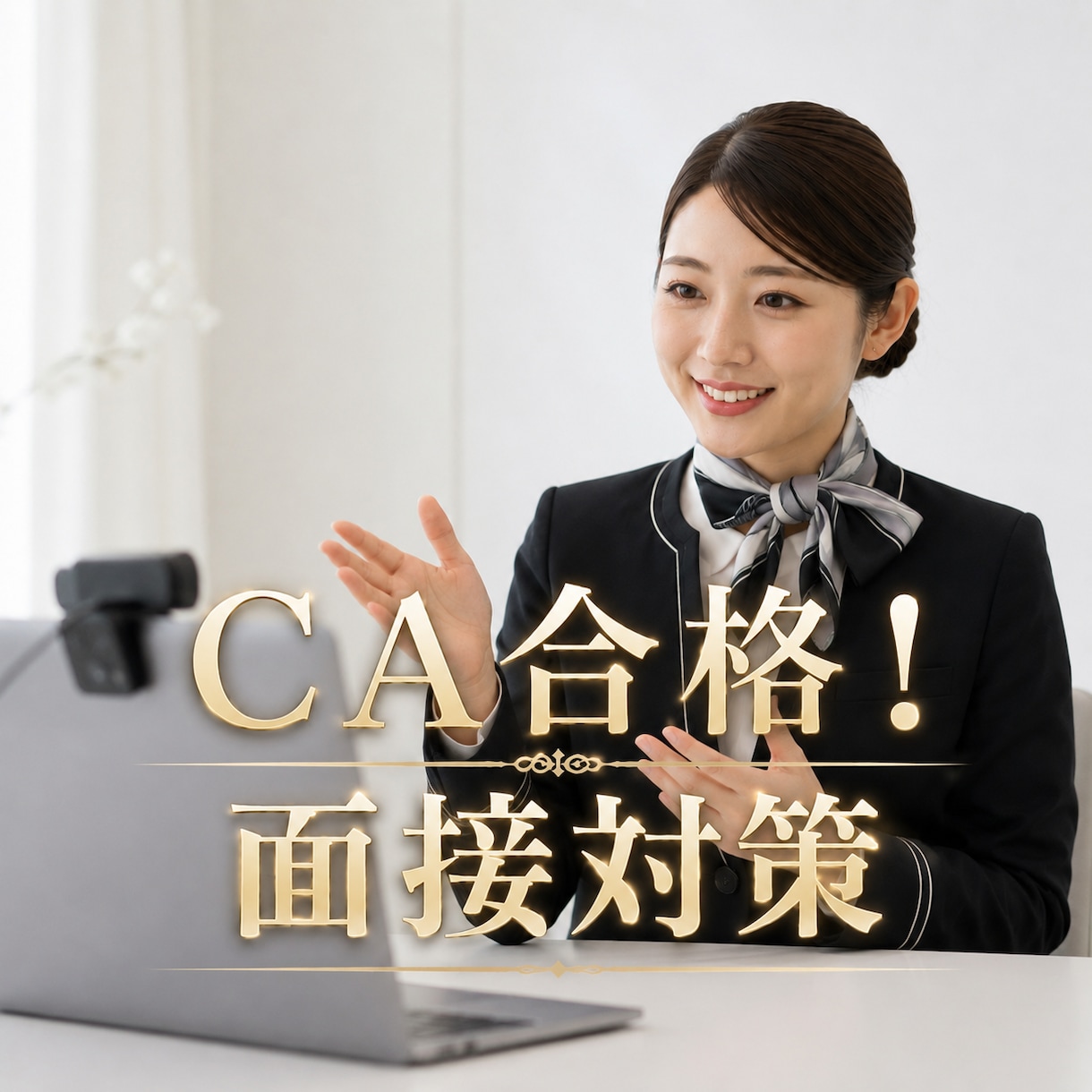 大手客室乗務員です。オンラインで面接対策します JAL,ANA,外資など実績あり。 イメージ1