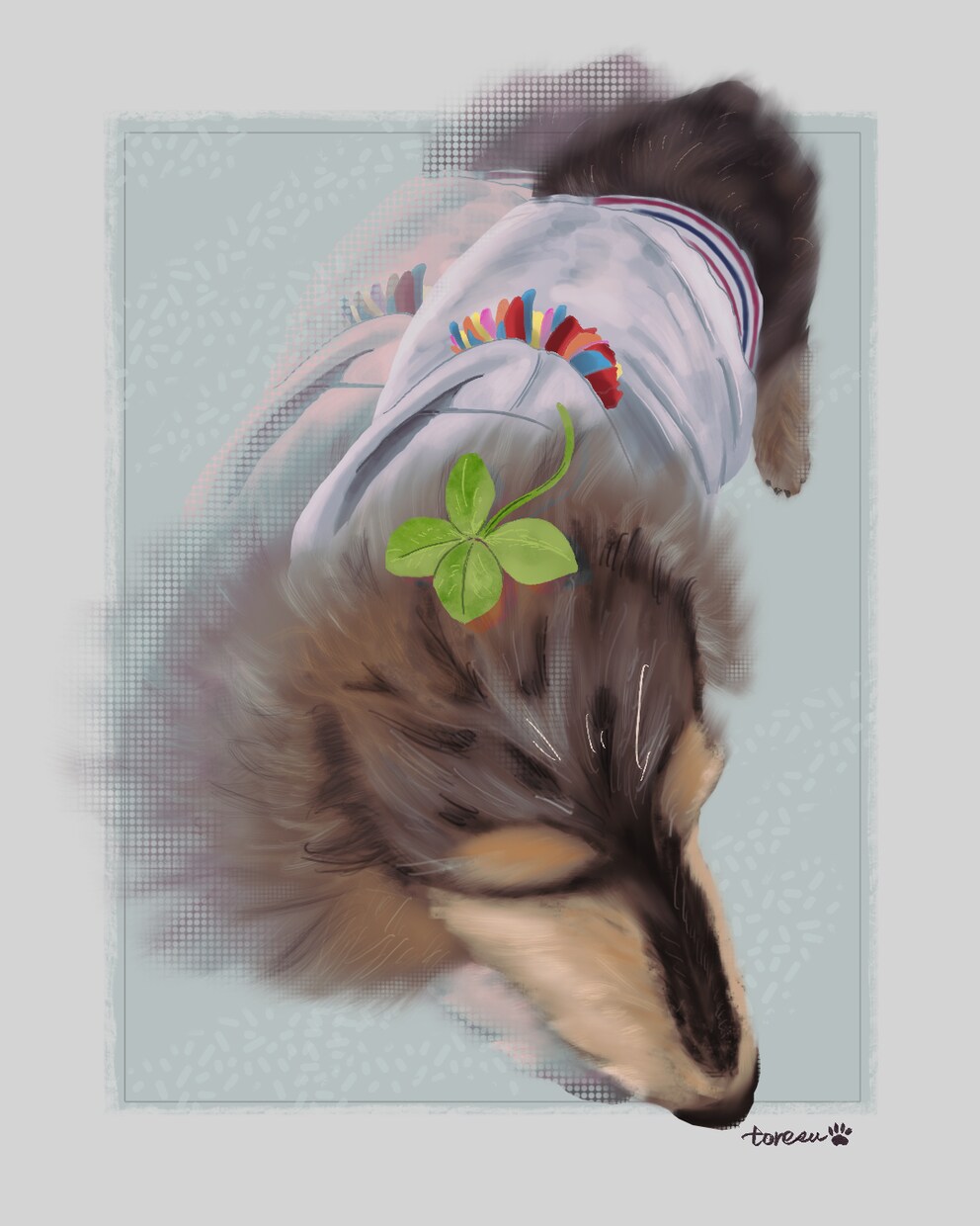 ペットのお気に入り写真をイラストにします ポップで躍動感のあるデジタルアート イメージ6
