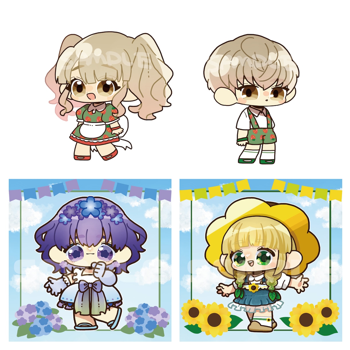 かわいいアイコン・イラスト描きます 修正何度でも◎！SNSなどにご活用ください！ イメージ7