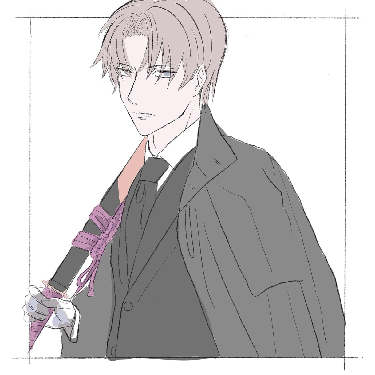 アイコン、ヘッダー、イラスト描きます 綺麗で丁寧な線画を心がけています。 イメージ1