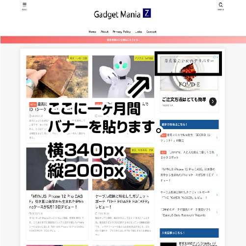 月間19,000PVサイトに貴方の広告を掲載します あなたのバナー広告を掲載致します。 イメージ2