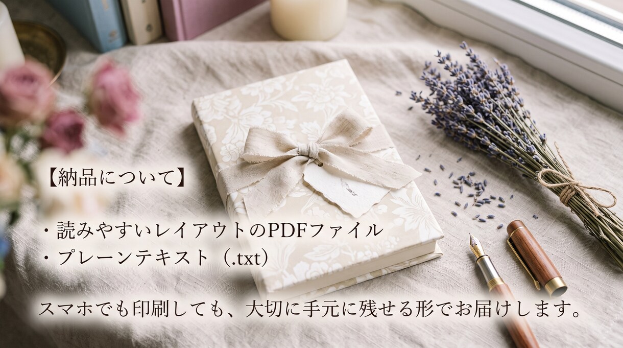 あなたこそが自分の人生の主役。そんな小説を書きます 世界で唯一の、誰にも代えがたい、価値あるあなただけの物語へ。 イメージ7