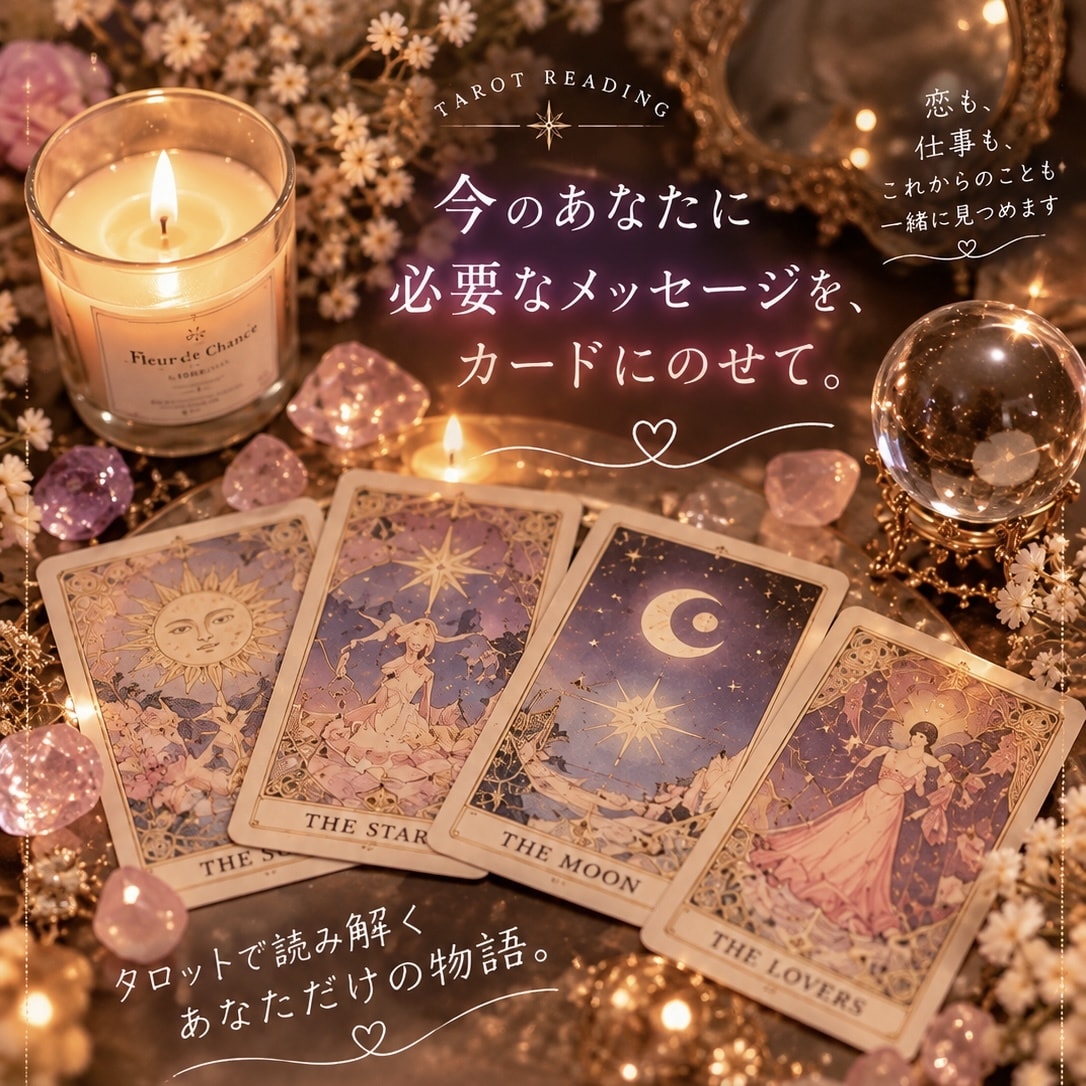 タロットで今のあなたを読み解きます 誰にも言えない恋や悩みをカードに預けてみませんか イメージ2