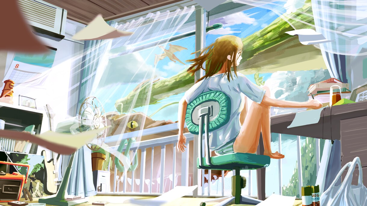 世界観や物語を感じる人物＋背景お描きします 楽曲配信やCDジャケット などにオススメです！ イメージ3