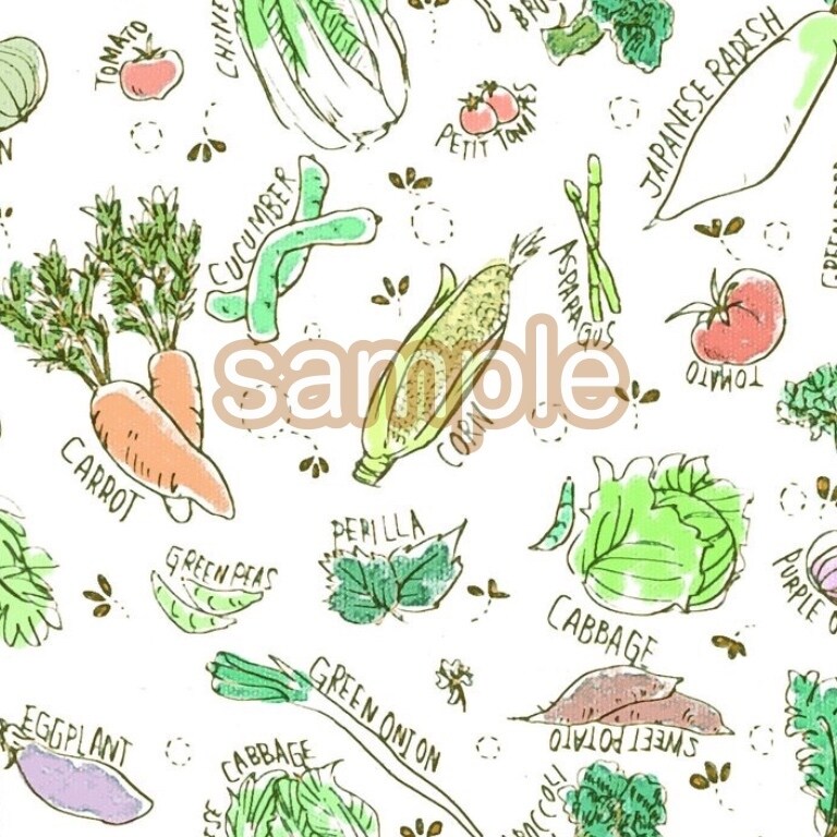 ヘッダー壁紙に！好きな物を散りばめた総柄を描きます 「わたくし、こういう属性です」が一目でわかるオリジナル模様 イメージ2