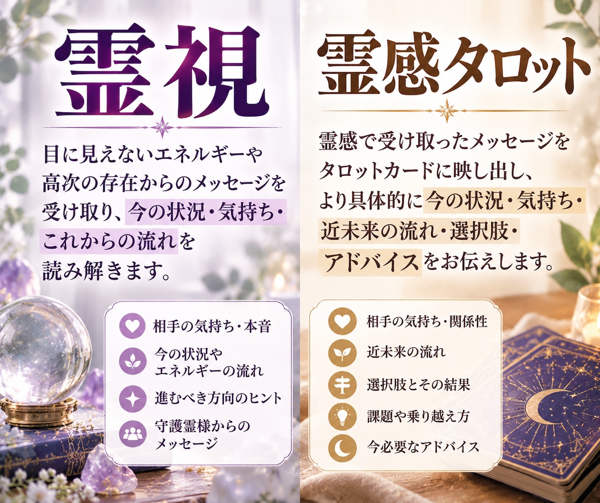 このままでいいのかな？人生の分岐点を鑑定いたします 人生の分岐点にいるあなたへ。 今の状況を整理するための鑑定を イメージ3