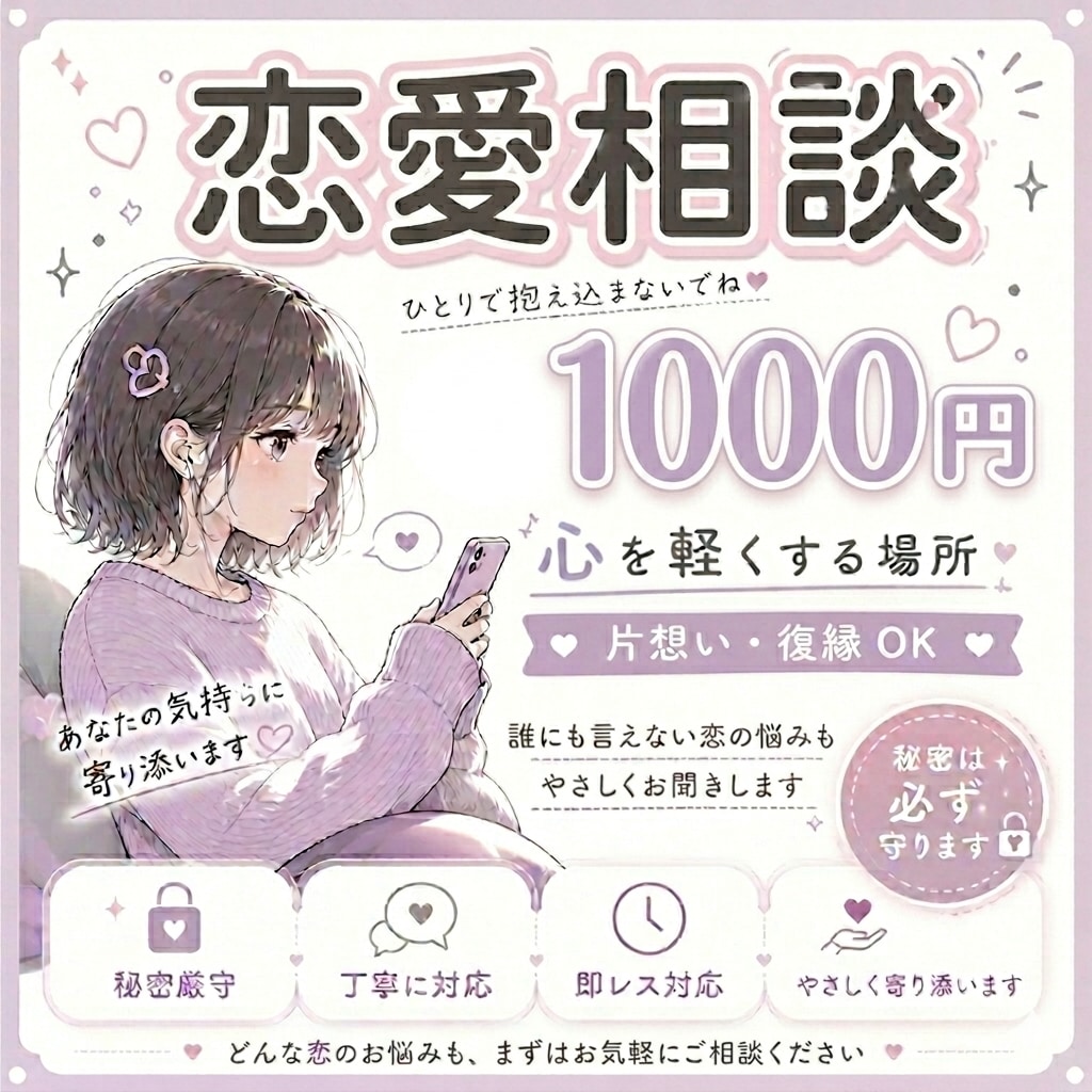 その恋うまくいきます その恋のお手伝いさせてください.ᐟෆ˚* イメージ1
