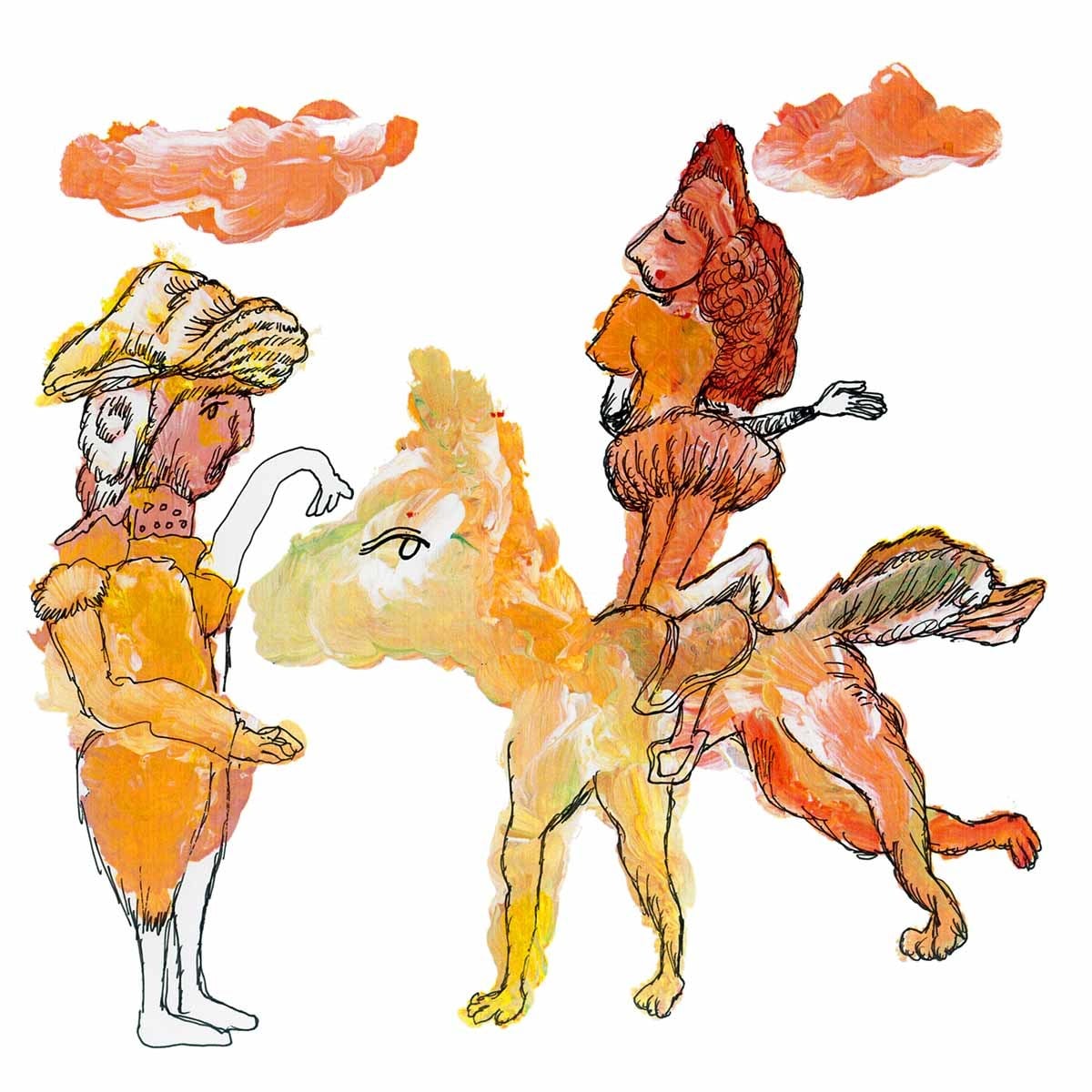 イタチョコラショウがお店お部屋を変える絵画描きます 独特なセンスで知られる絵が日常空間を夢の世界に変えます イメージ1