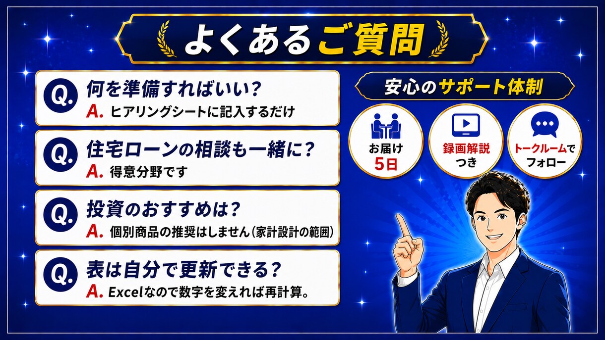 将来のお金が見えるライフプラン表を作成します あなたの家計を55年先まで数字で見える化します イメージ4