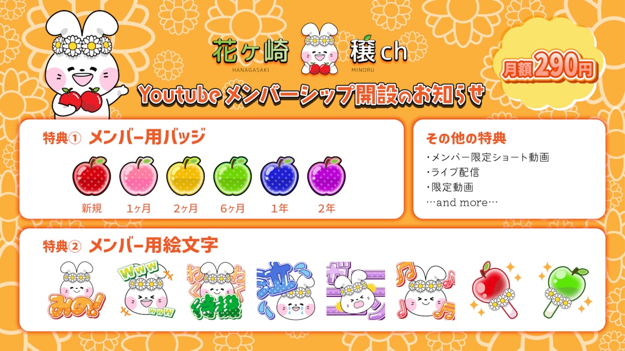 YouTube・Twitchのスタンプ制作します 文字のみ・イラスト付きまで！チャンネルを彩るスタンプ イメージ4