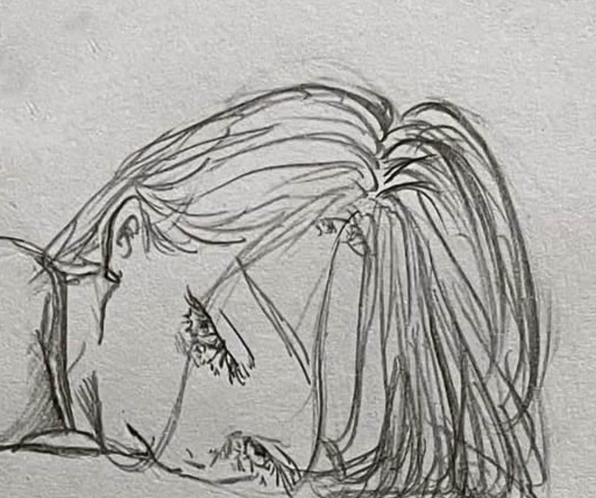 儚い線で、儚い女の子描きます 芸術学部卒が線画にて、柔らかく繊細な人物画を作成します！ イメージ7