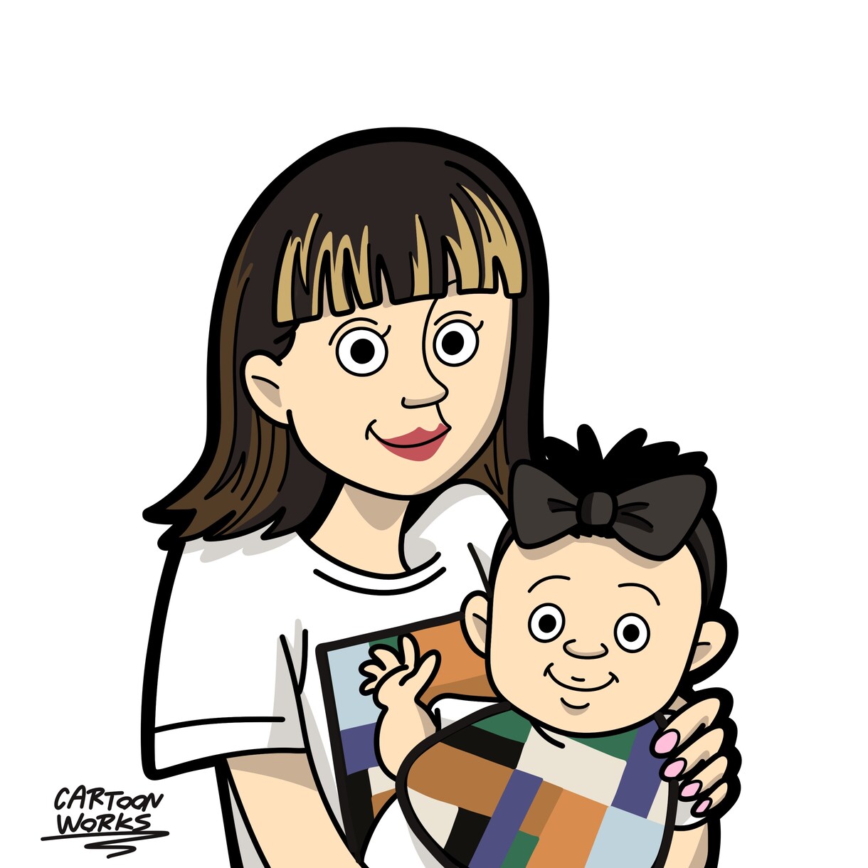 似顔絵（カートゥーンアニメ風）描きます プレゼント☆記念品に大変喜ばれています。 イメージ8