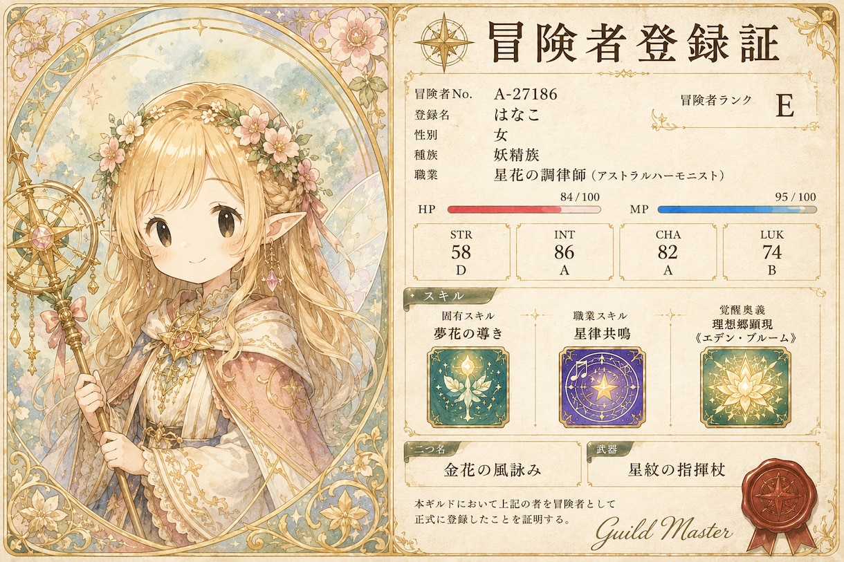 ホロスコープであなたをRPG冒険者にします 異世界の冒険者になって、まだ知らない自分を発見できます イメージ2