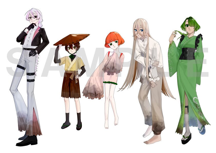 TRPG･ゲーム･VTuber等の立ち絵製作します 細身のかわいい、かっこいいキャラクターデザインが得意です！ イメージ3