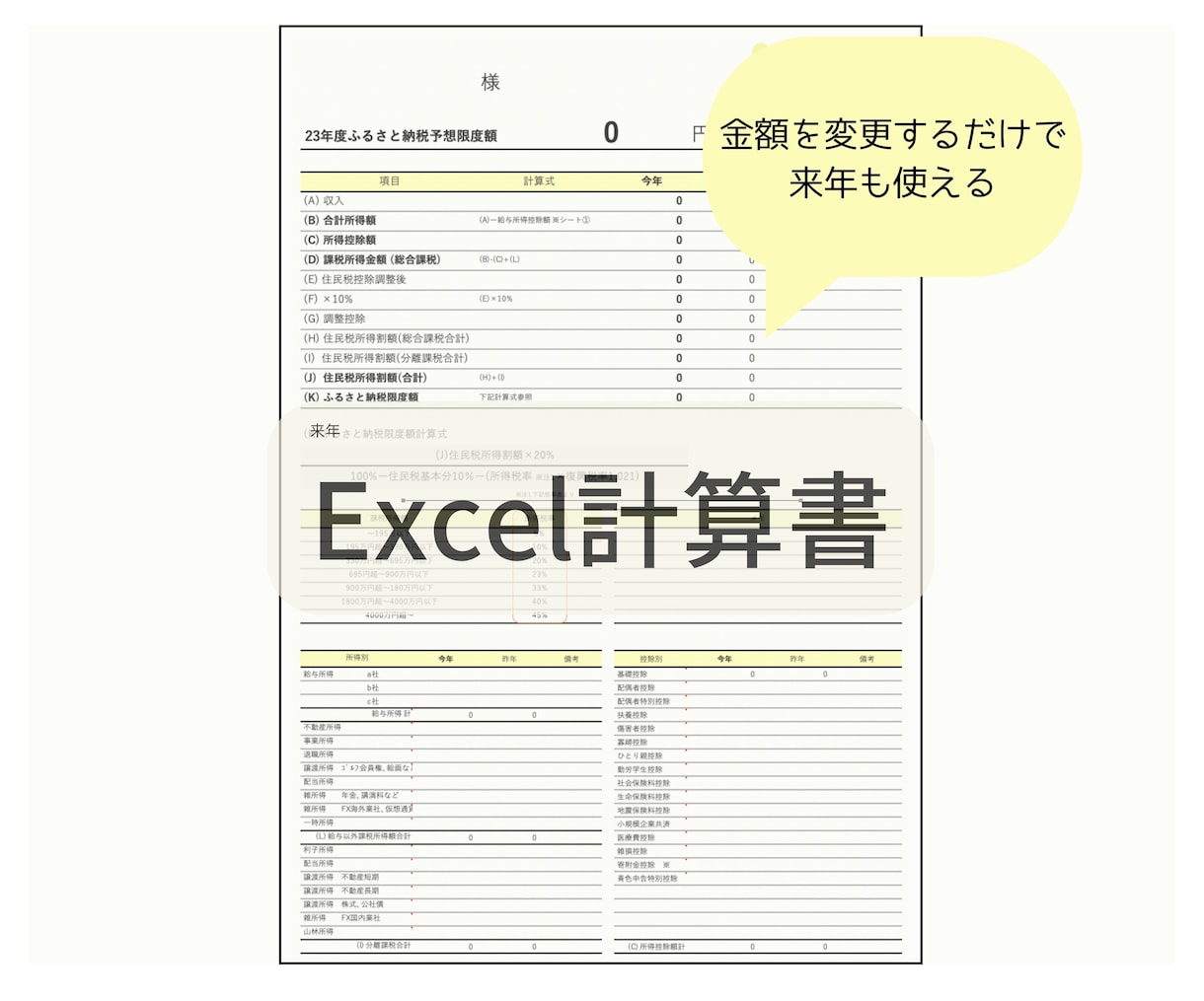 実績200件超☆ふるさと納税の限度額わかります コンサル歴25年FP対応！事業所得、不動産･株式・FXに対応 イメージ4