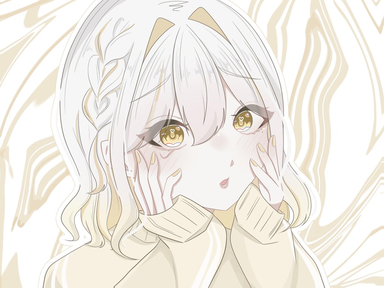 淡くて可愛いイラスト作成します アイコン、立ち絵、グッズ、歌ってみた等お任せください‼︎ イメージ3