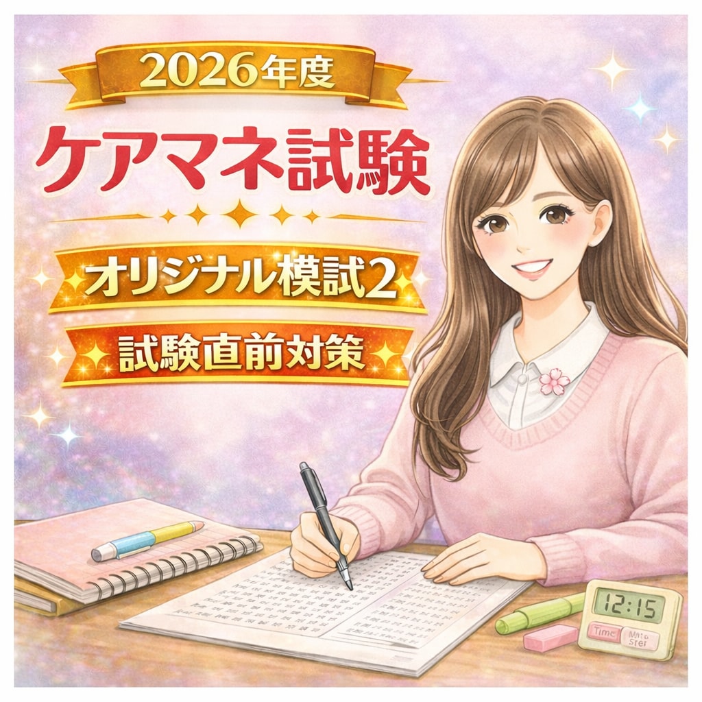 オリジナル模試でケアマネ資格試験の合格に近づけます 実践模試で勉強して、ケアマネ資格試験に一発合格しましょう！ イメージ2