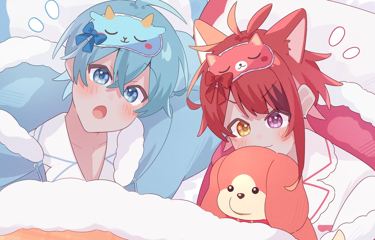 かわいいイラスト制作します 1枚絵らSNSアイコン、サムネ、など気軽にご相談下さい イメージ1
