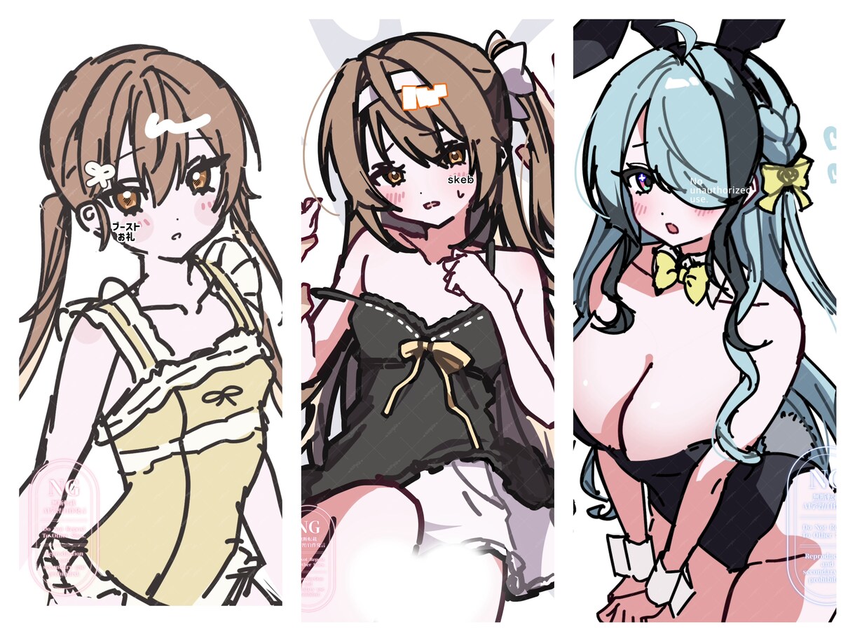 可愛いイラスト描きます かわいいイラストを描きます♩♩♩ イメージ3
