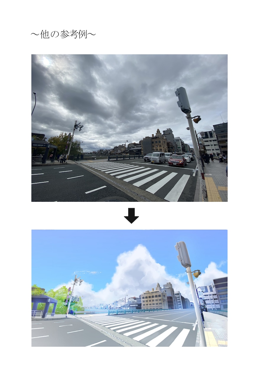 写真を加工してアニメ調の背景を作ります ゲーム制作やTRPG、配信画面等にいかがでしょうか。 イメージ4