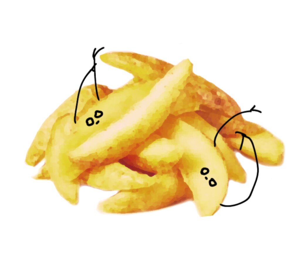 おどるたべものたちの絵を描きます 手がながい、そこそこダンスはうまい。とおもっている イメージ1