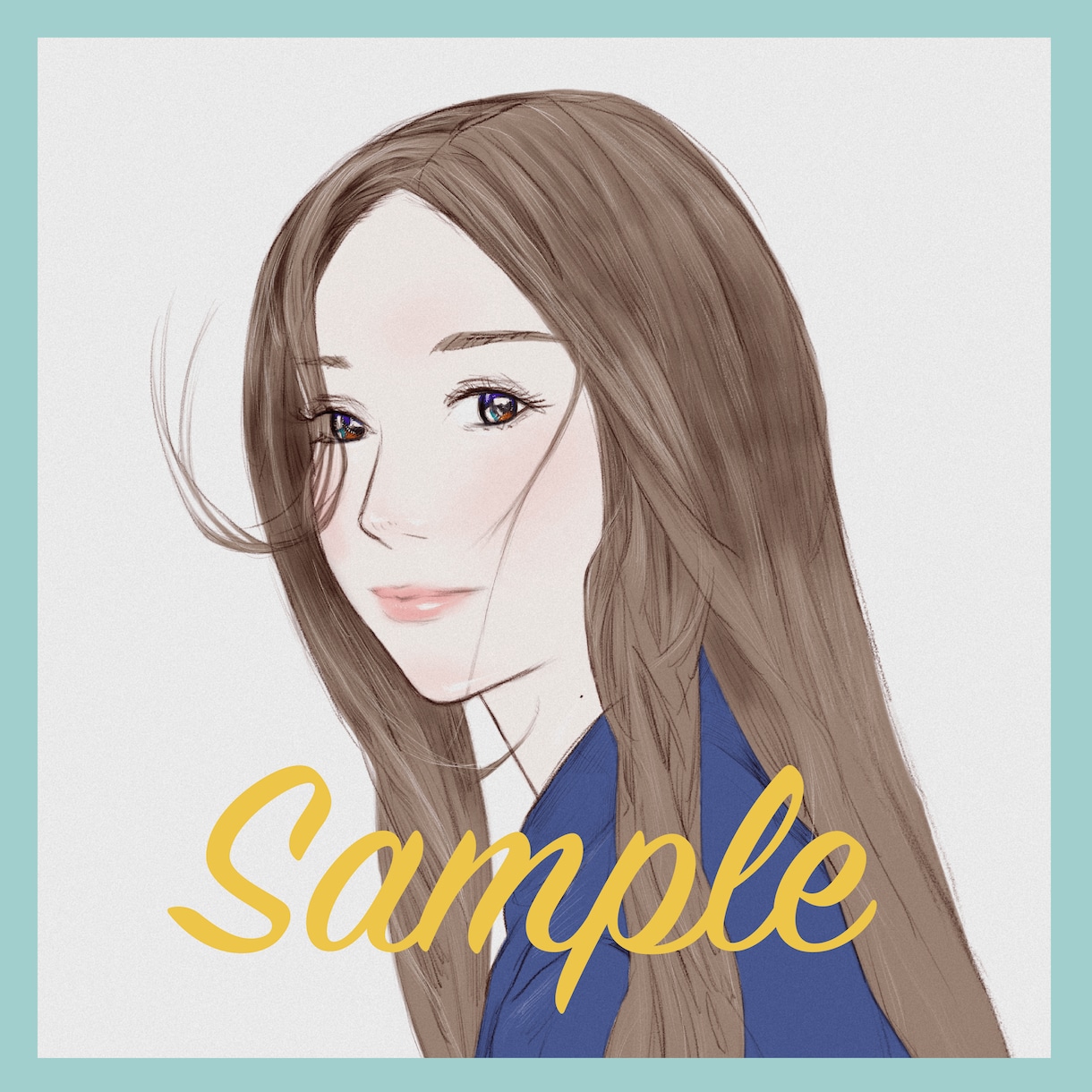 何気にプチプラのあやさんとお揃いになれます SNSアイコンやバナーなど優しいタッチで似顔絵を仕上げます。 イメージ1