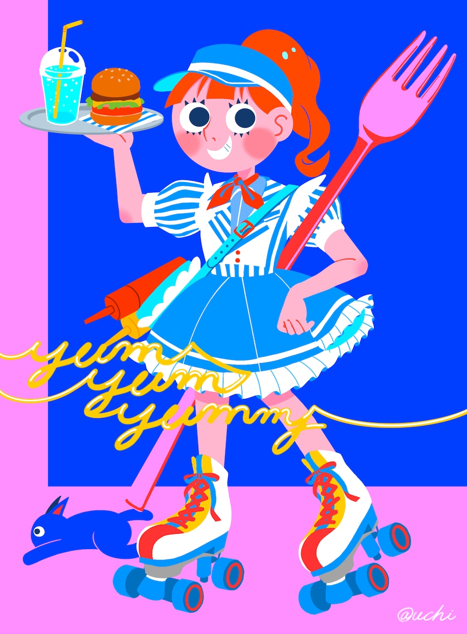 ポップでパッと目を惹く人物やシーンを描きます 挿絵やWEB、グッズなど幅広い媒体に対応します！ イメージ2