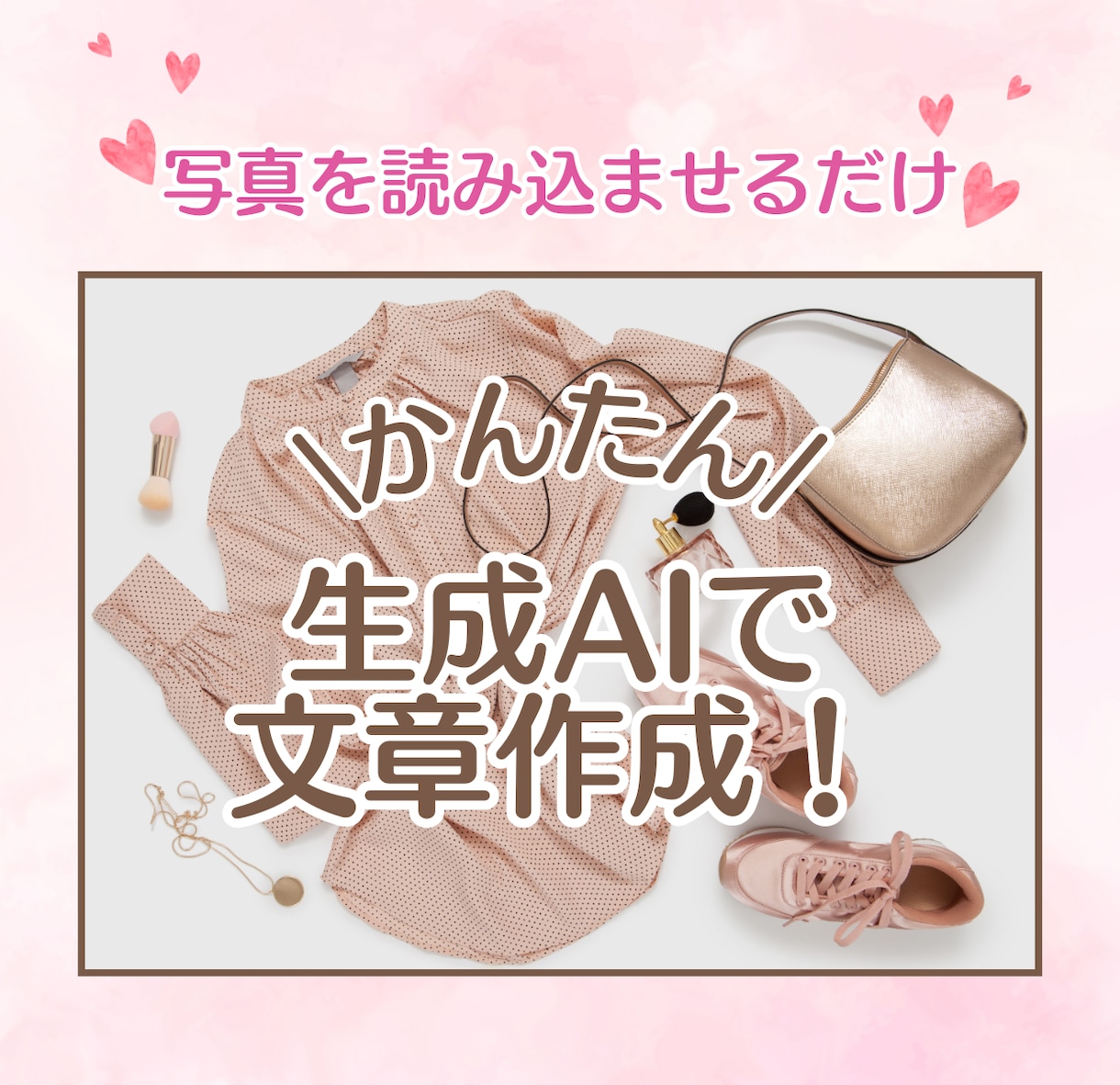 写真からお洋服の出品説明文を自動で作成します 商品説明にもう悩まない！らくらく出品サポートGPTs！ イメージ2