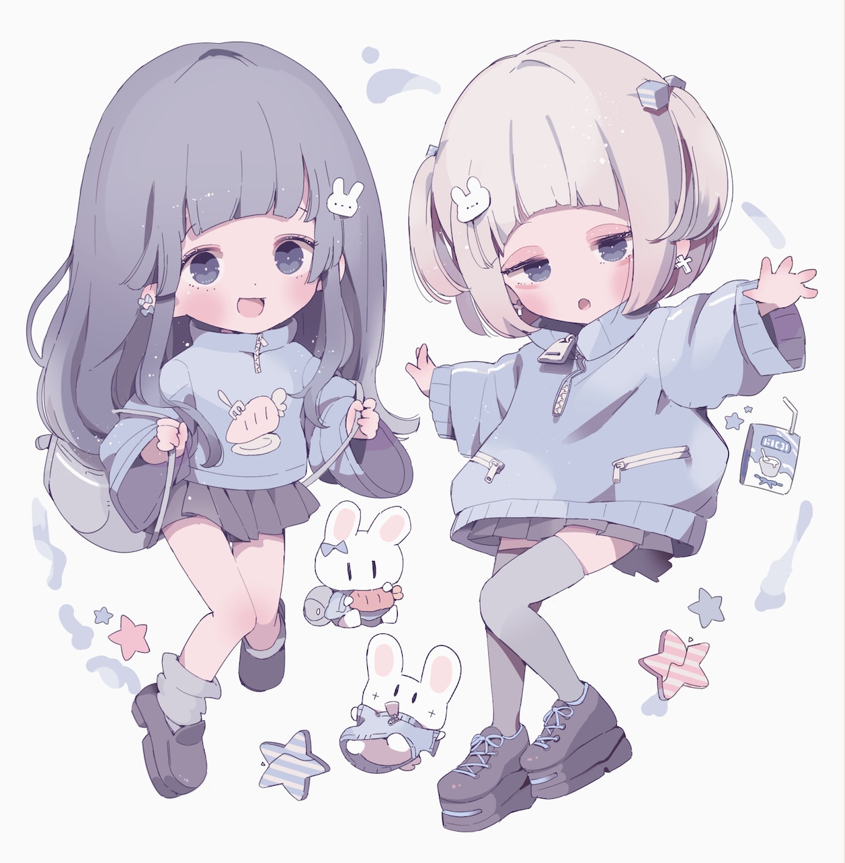 ミニキャラをお描きします ゆるい３頭身くらいのイラストをお描きします イメージ6