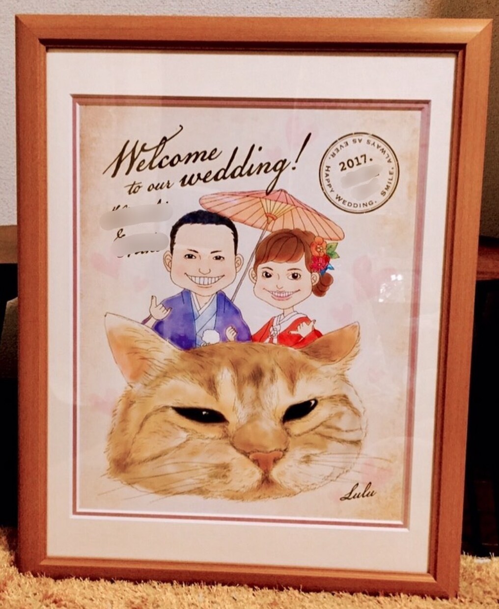 結婚式・家族の記念に♪おしゃれな似顔絵を作成します ウェルカムボードや、お子様の成長記念にオススメ！ イメージ1