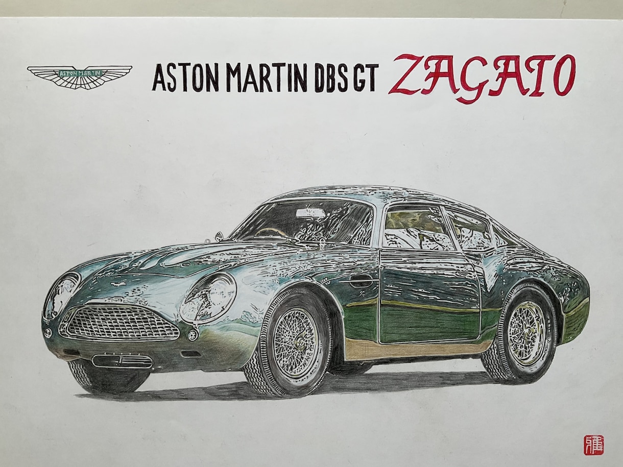 写真から車、バイクのリアルなイラスト描きます Ｂ４サイズのケント紙に色鉛筆で描きます。 イメージ2
