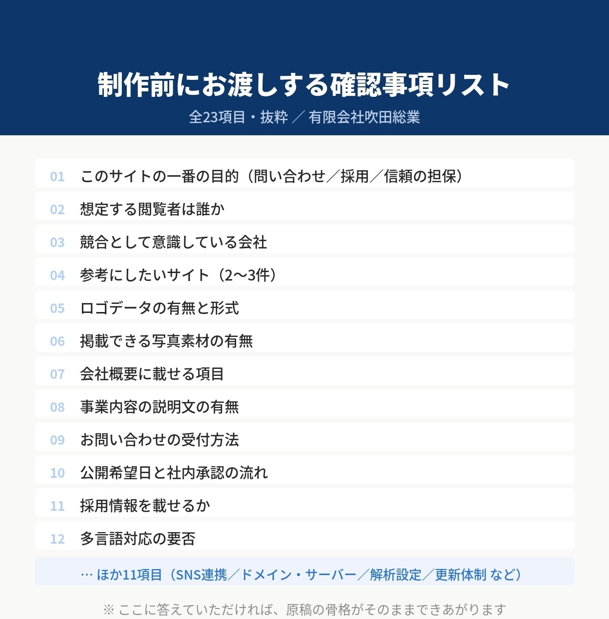 成果につながる企業サイトを制作します 綺麗なだけのサイトは作りません。目的から設計します イメージ3