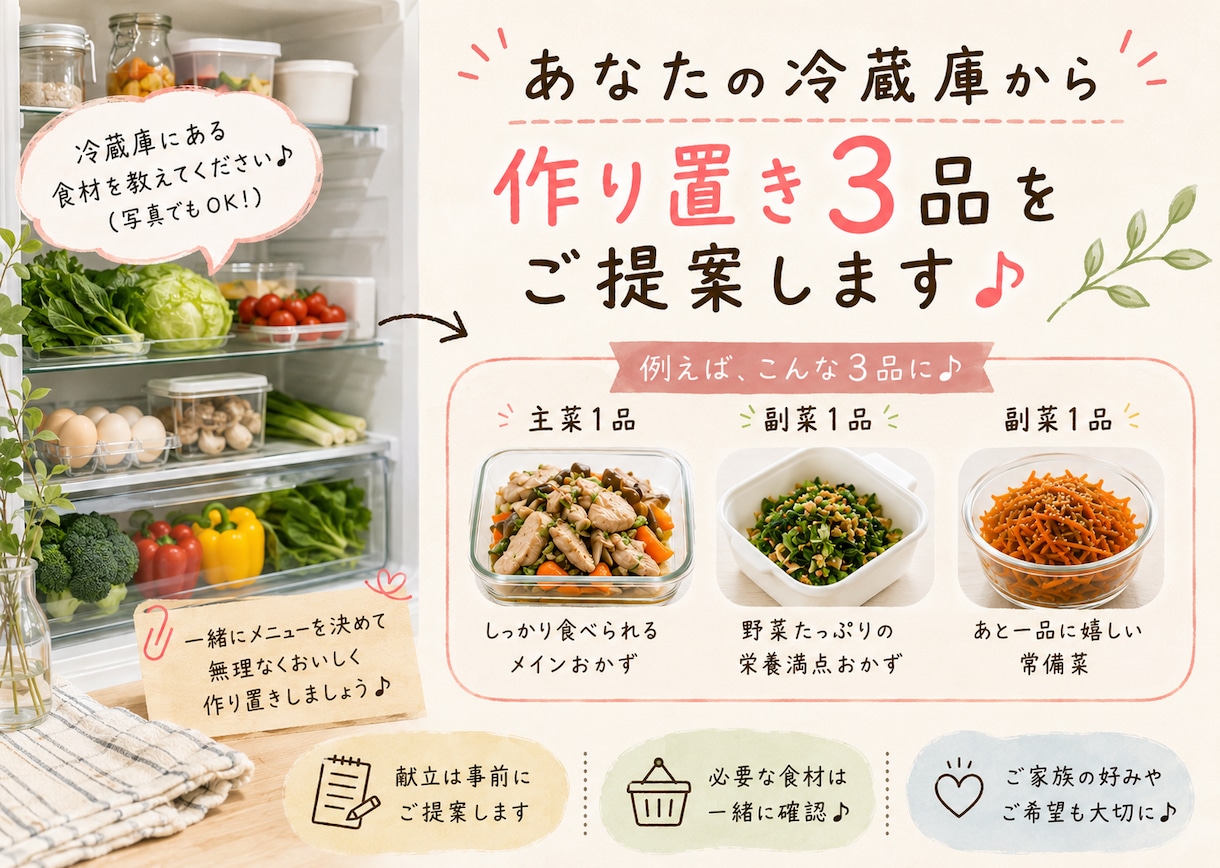 休日60分｜作り置きと台所のお片付けします 10/31まで｜作って、片付けて。私をちょっと楽させよう♪ イメージ9