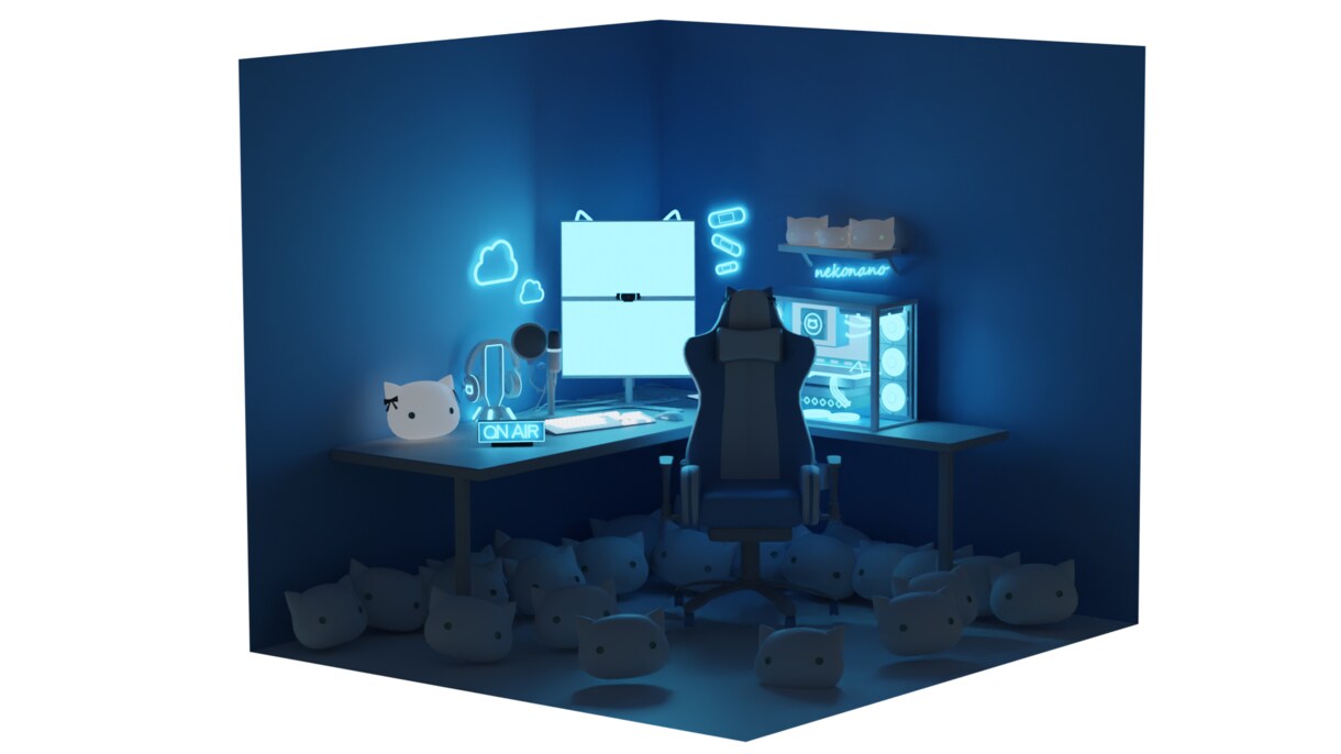 Vtuber向けの配信背景をCGで制作します 画角を変えたショットやアニメーション対応も可能です イメージ4