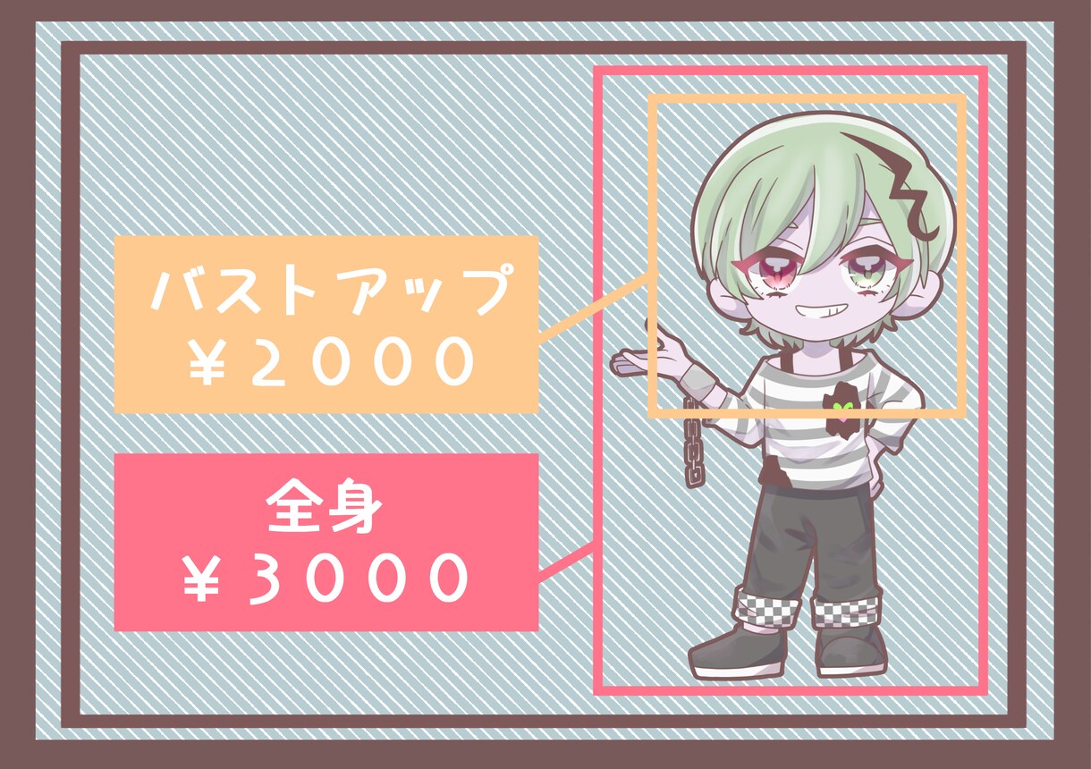 デフォルメイラストお描きします ＊アイコンや動画、グッズなどにご利用できます＊ イメージ2