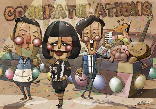 公認似顔絵師が描く！あなたをブリキ風に仕上げます 有名TV番組でも取材・放送されたあの似顔絵を制作します！ イメージ2