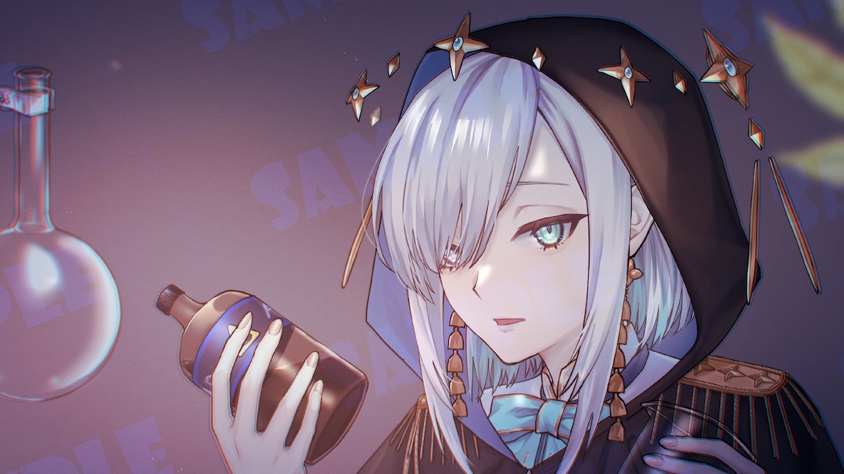 配信や歌ってみたなどのイラスト制作承ります 配信サムネイルや歌ってみた、記念日などのイラストに イメージ4