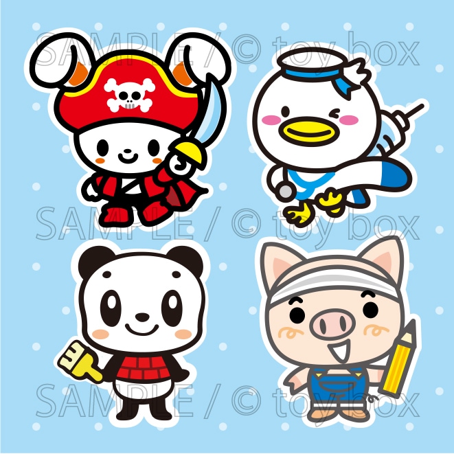 商用可☆ゆるかわポップなキャラクター作成致します マスコットキャラクターならおまかせ！！ イメージ4