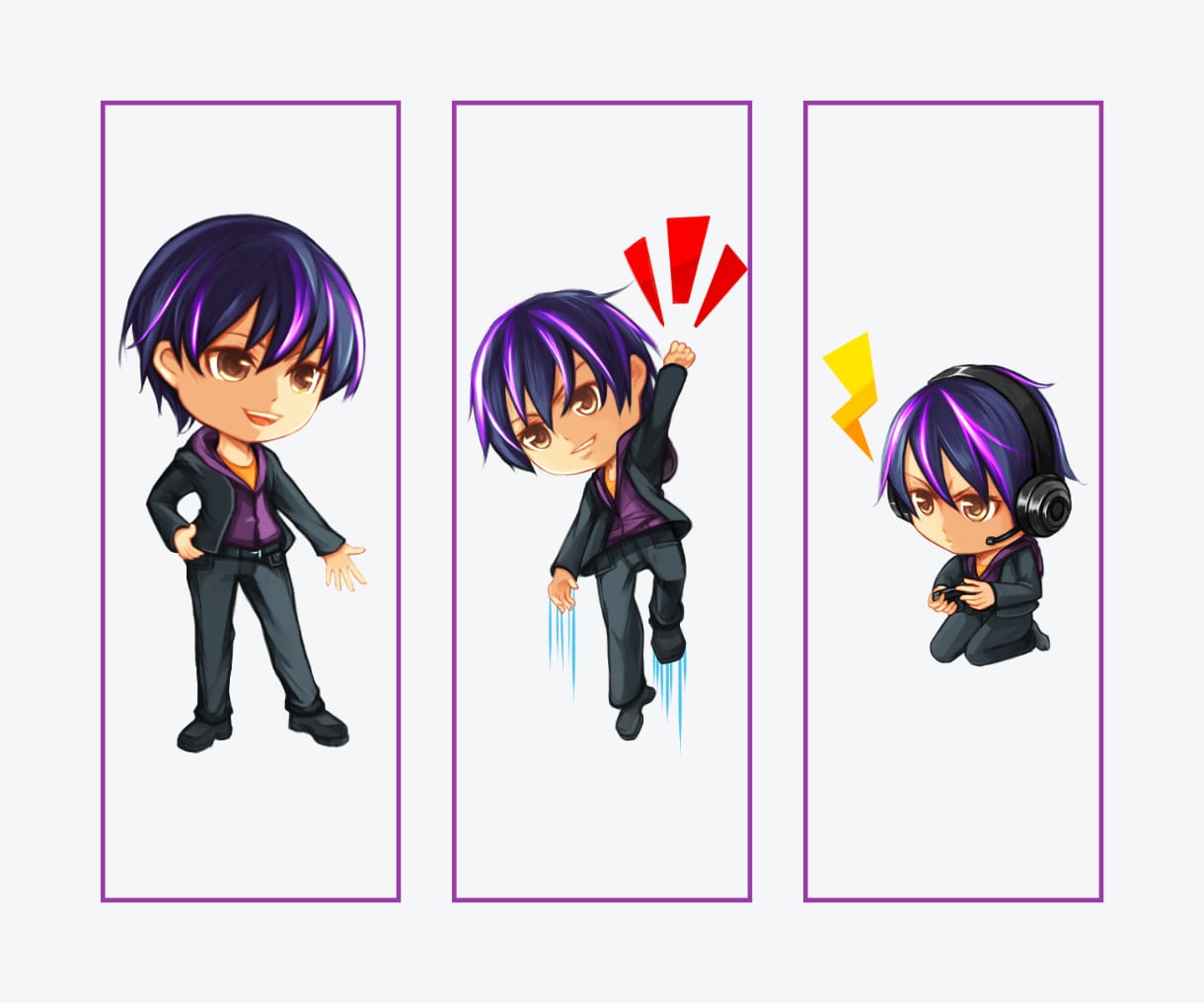 可愛いSDキャラ、ミニキャライラストを制作します ゲーム、Vtuber、アイコン、スタンプなどにも対応 イメージ2