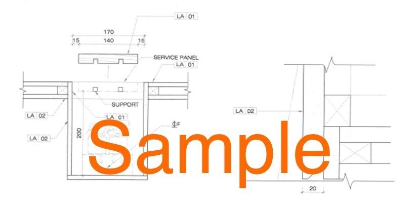 造作家具、インテリア、内装、建築図面が作成できます みなさんの手書きアイデアを、2DCADを使用して図面化します イメージ3