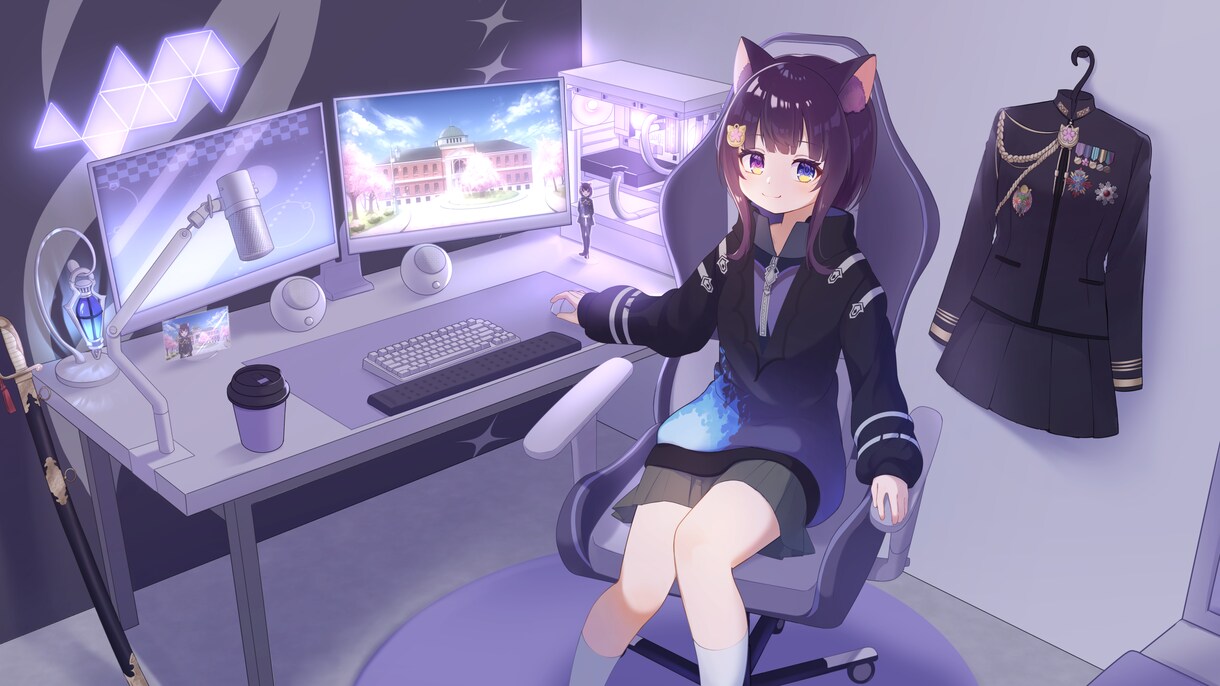 VTuberさん向け 活動用イラスト描きます 透明感重視＆SNS映えを意識したイラスト イメージ4