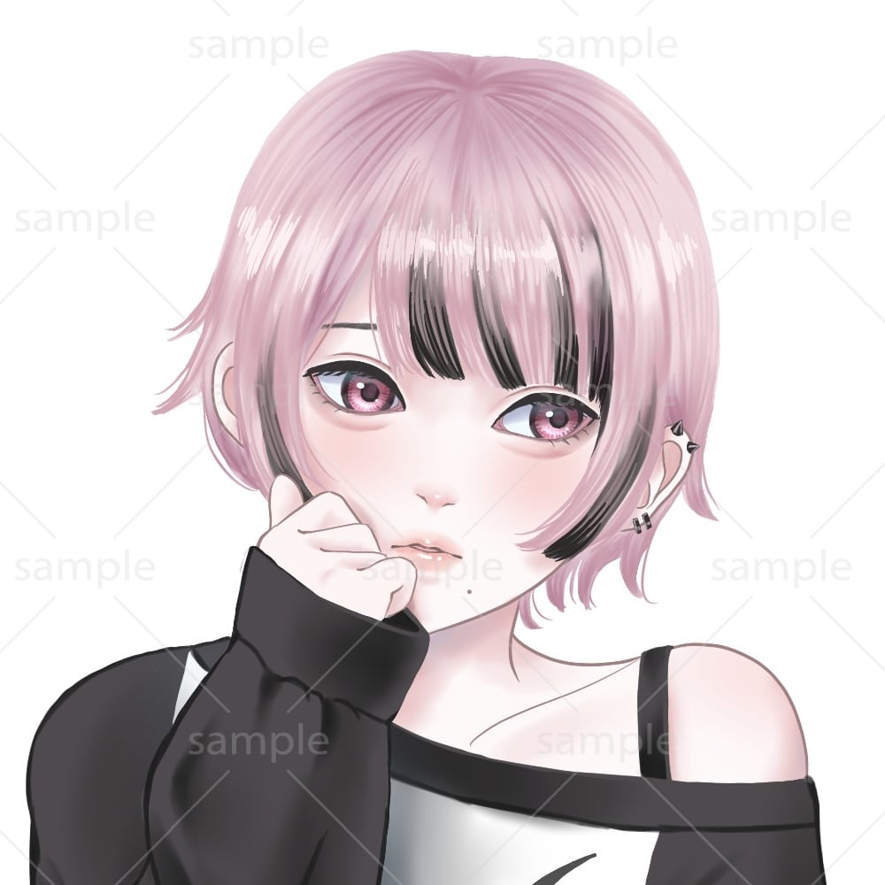 SNS等のアイコン用イラストを描きます 透明感のある女の子が得意で、丁寧なヒアリングがモットー！ イメージ1