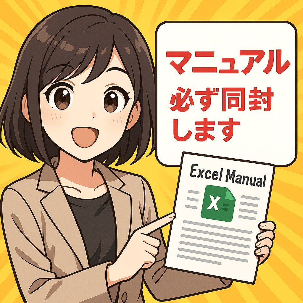 Excelのモヤモヤ全部解決！します マニュアル付きで納品後も安心。“わかるところまで”が納品です イメージ2