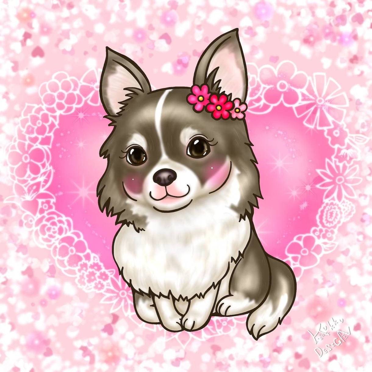 ペットちゃん限定イラスト作成します 大好きなあの瞬間をイラストで残しませんか？ イメージ7