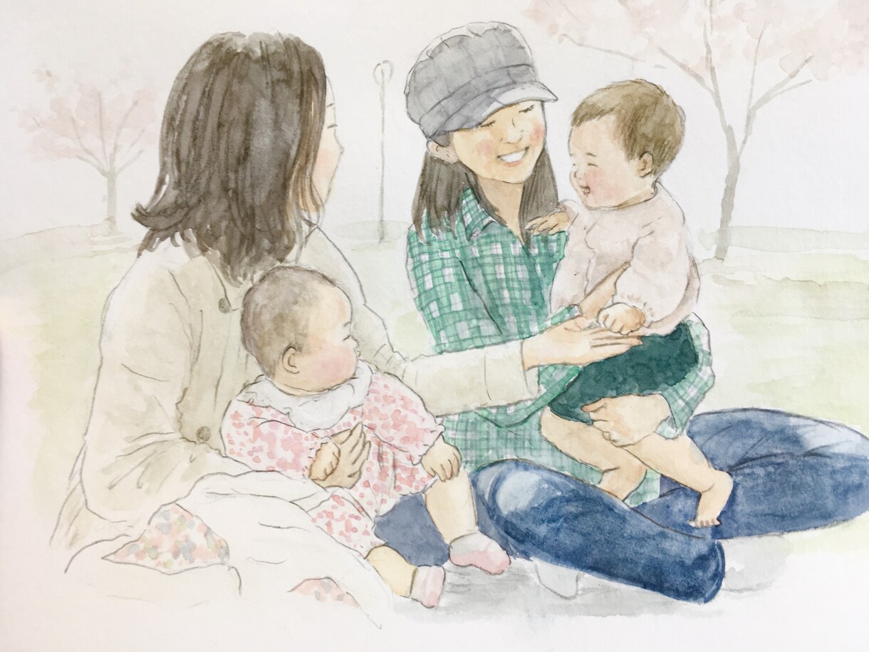 大切な日常の風景を、やさしい水彩画でお描き致します 写真や携帯の写真等から描きます。国内外で実績多数。原画郵送。 イメージ4