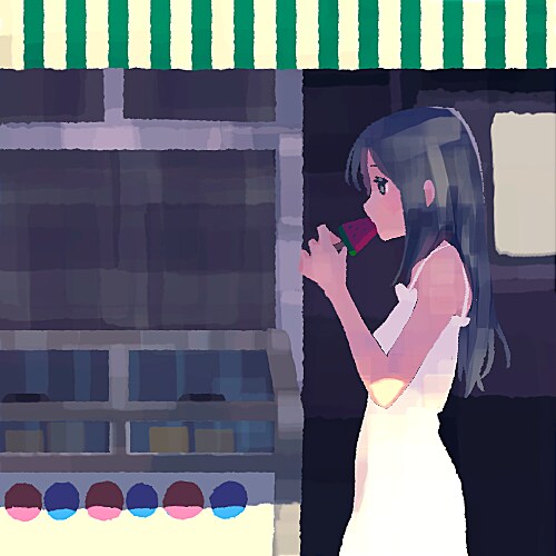 雰囲気のある背景付きのイラスト制作致します 雰囲気のある色彩、優しい絵柄でＣＤ、本の表紙等に最適 イメージ7