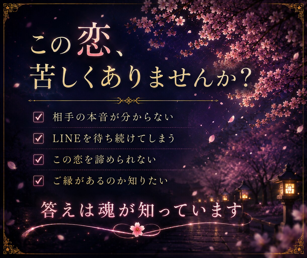 片想い成就｜あの人の本音とご縁を魂から視抜きます 言葉にならない本音まで、魂の奥から読み解きます。 イメージ3
